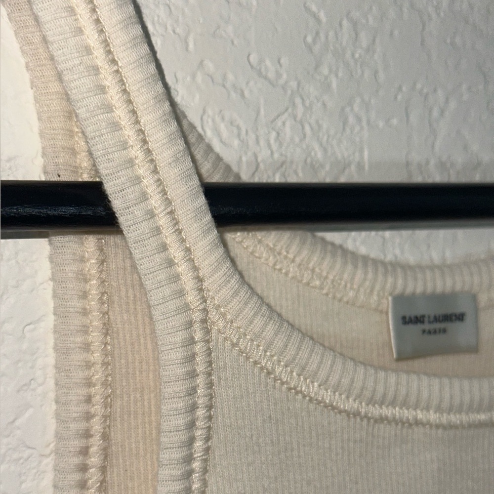 Mens or Women’s SAINT LAURENT Cotton Tank in XS - Picture 2 of 5